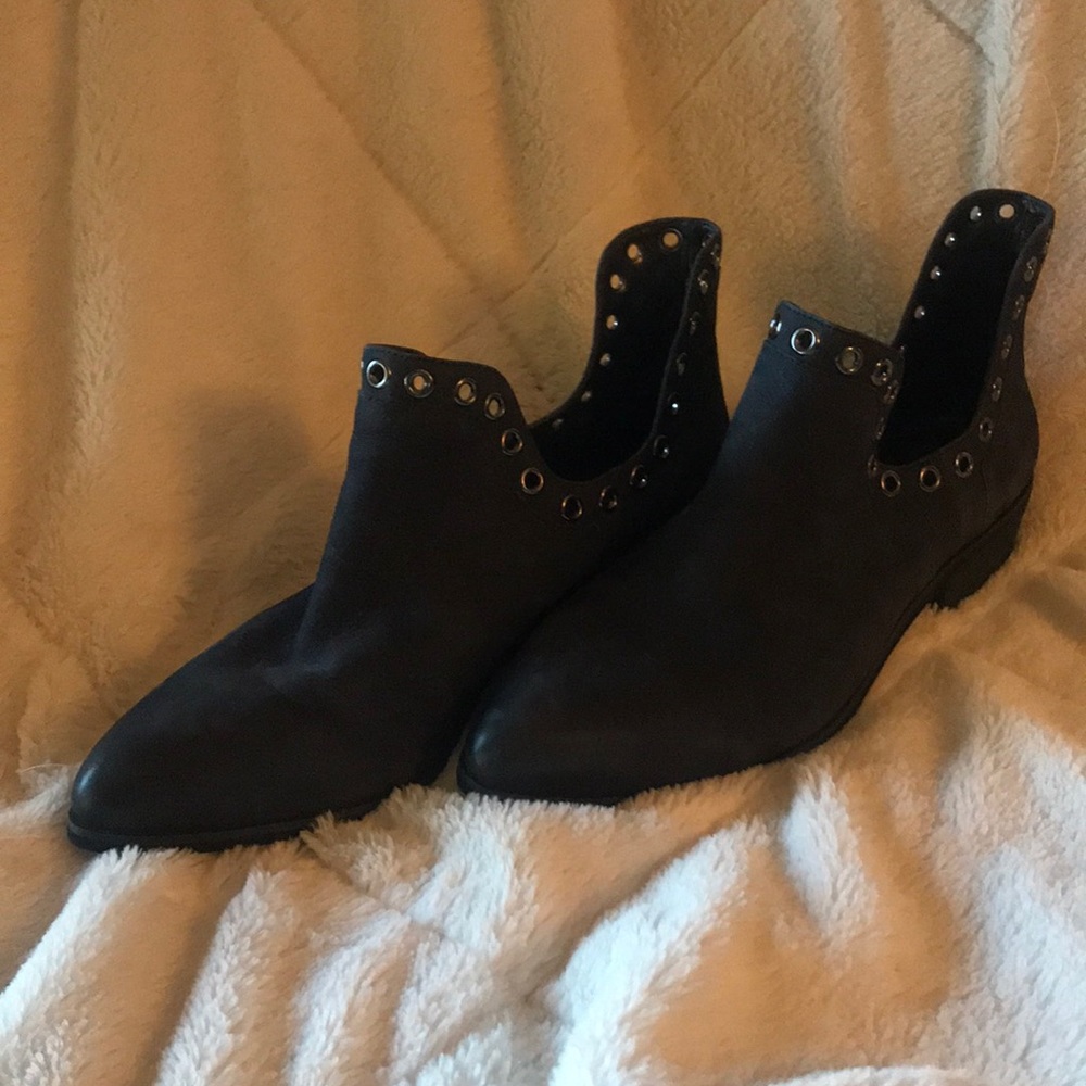 Navy booties